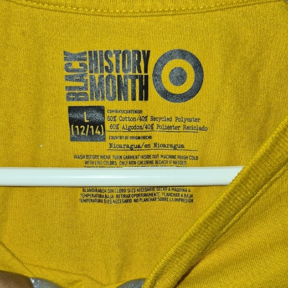 Black Boy Joy Black History Month Long Sleeve Graphic Tee - Mustard and Olive - Picture 3 of 4